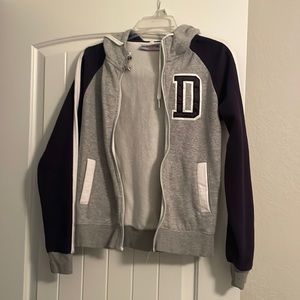 Women’s light weight, zip up jacket with hoodie, Dallas Cowboys, her style